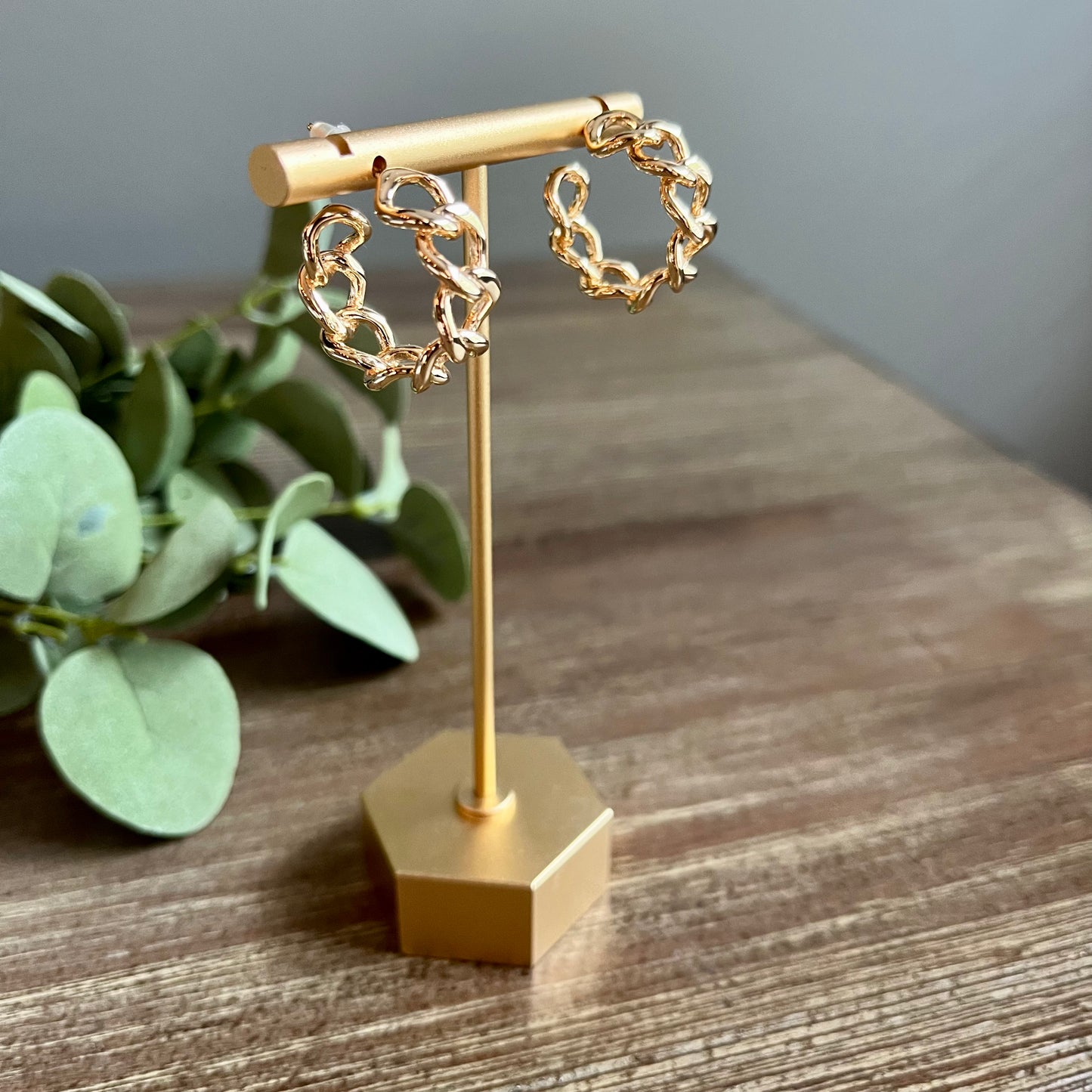 Hoops - Gold Wide Rope