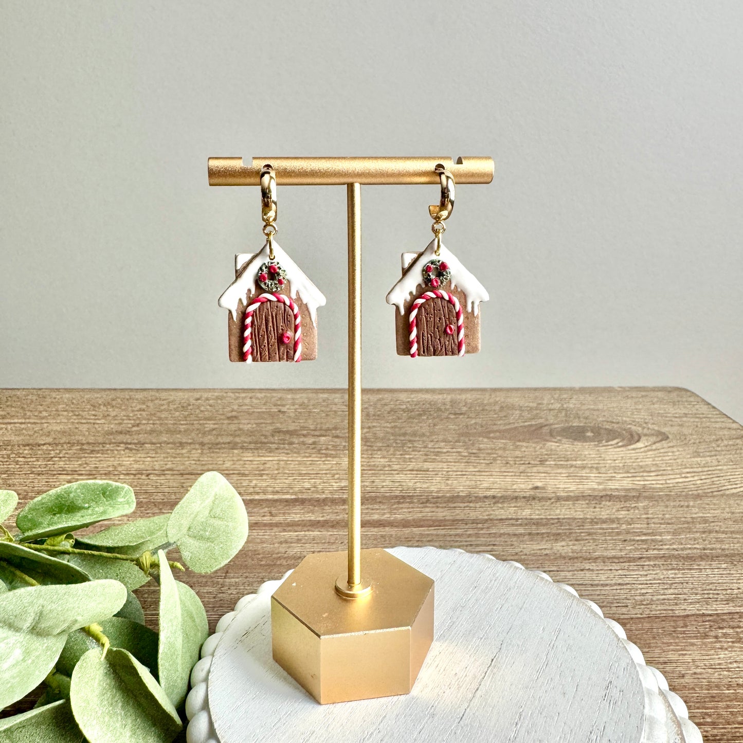 Christmas Gingerbread Peppermint Houses