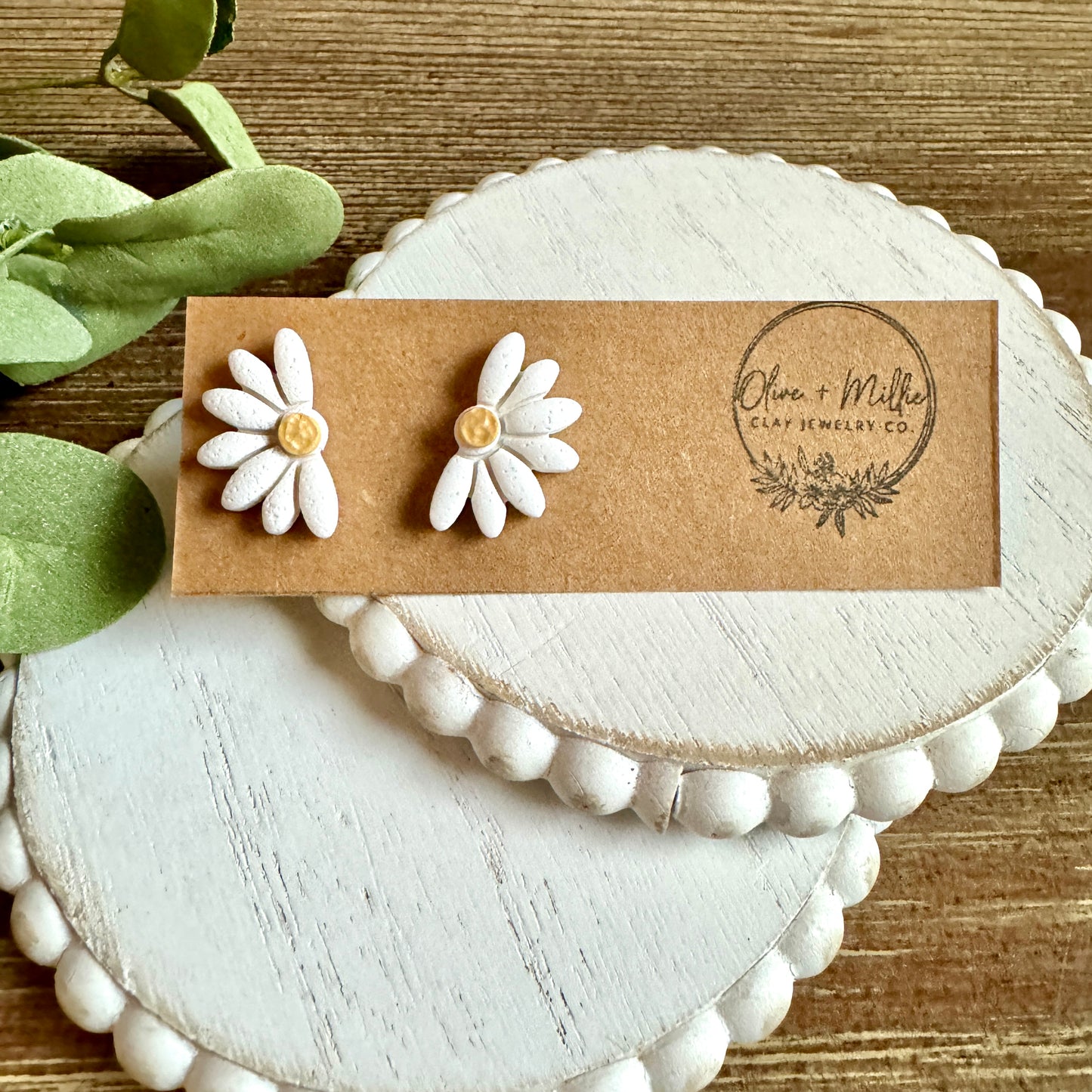 Half Daisy Studs