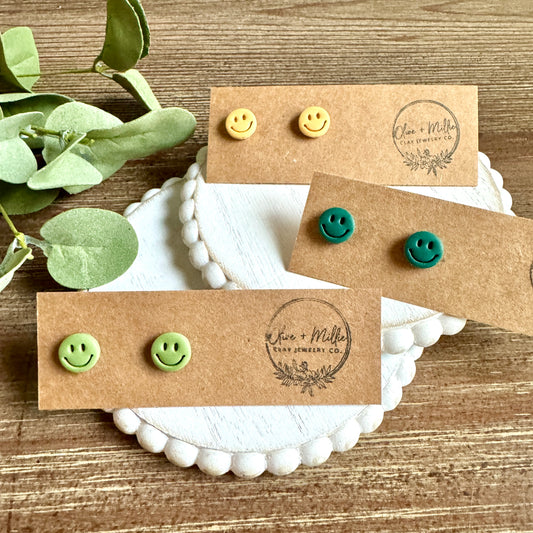 Smiley Face Studs