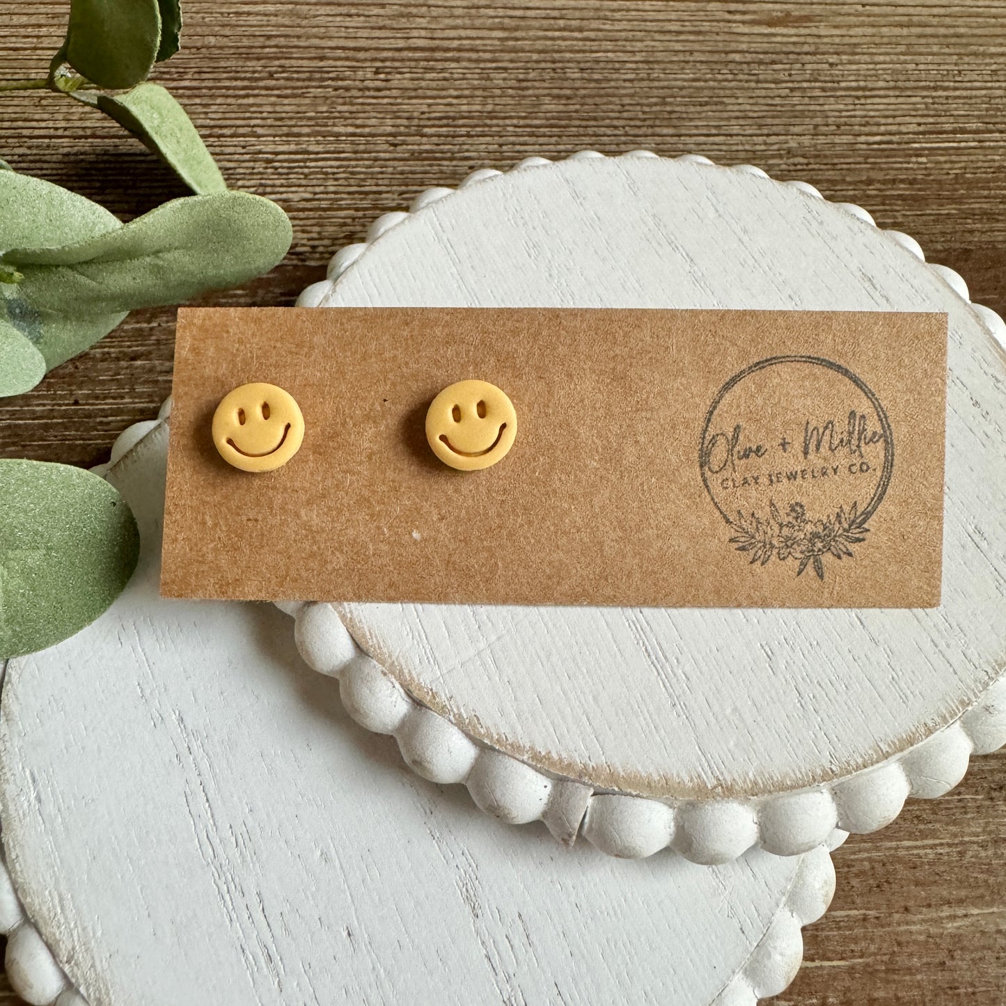 Smiley Face Studs