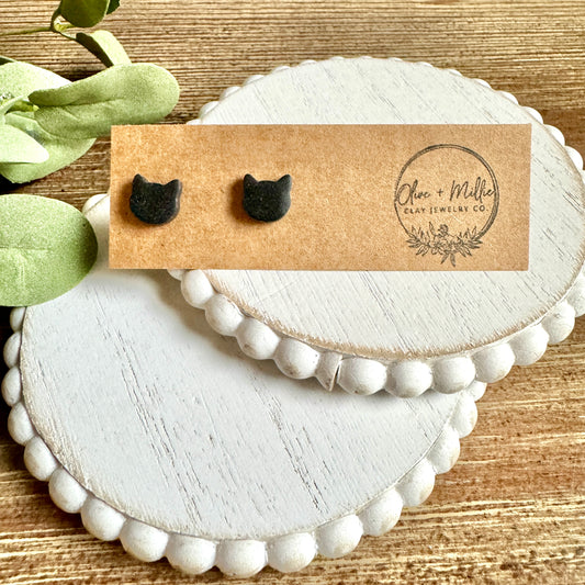 Black Cat Studs