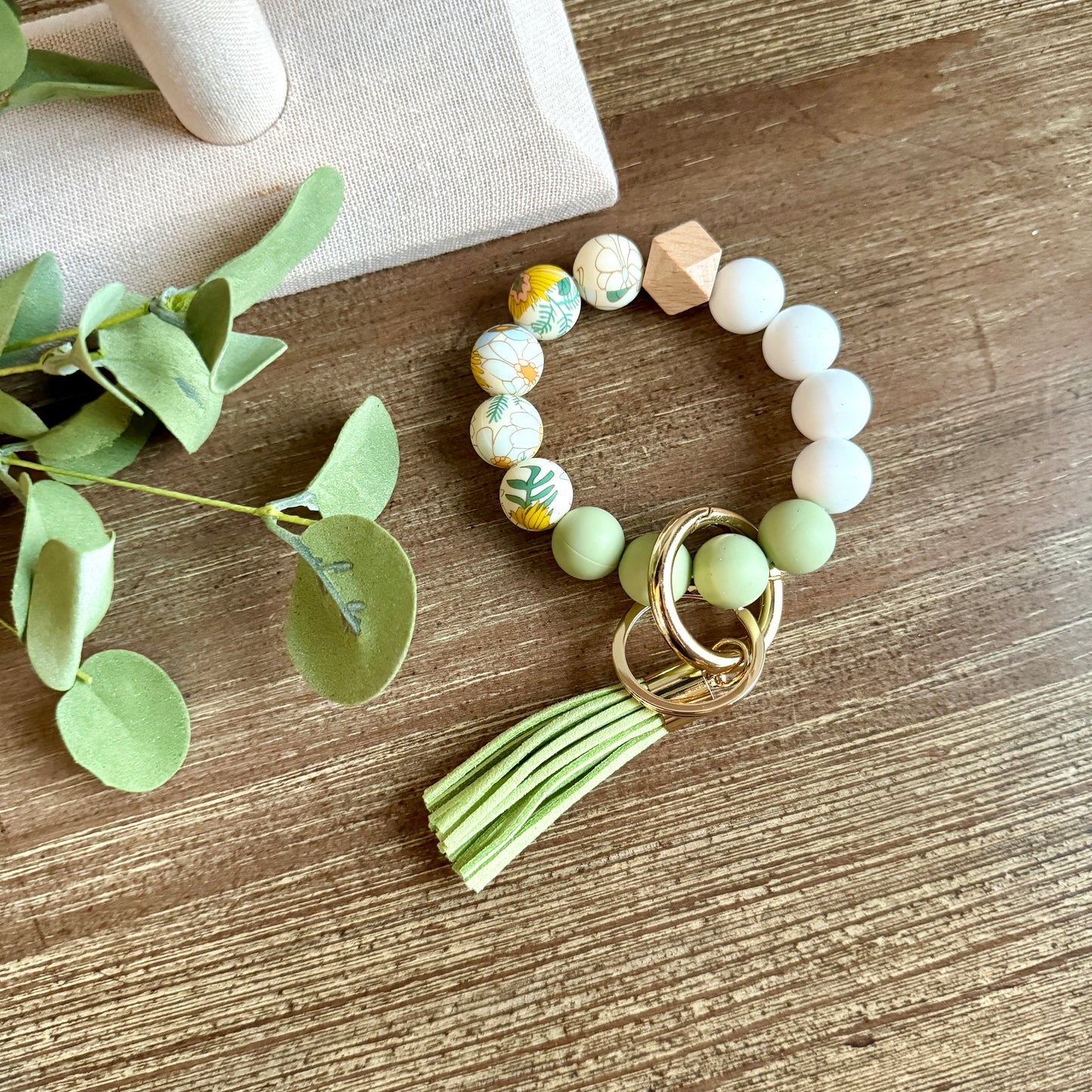 Keychain Wristlet - Floral