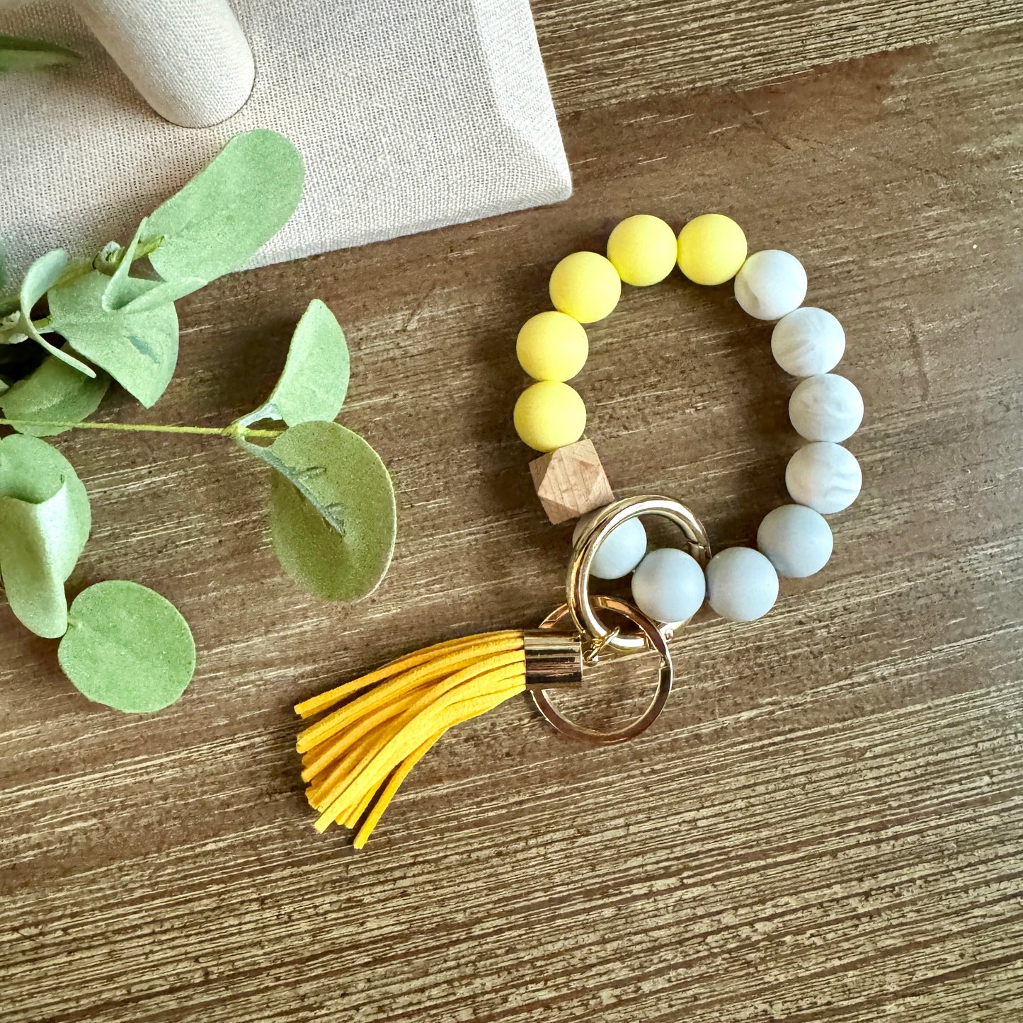 Keychain Wristlet - Yellow