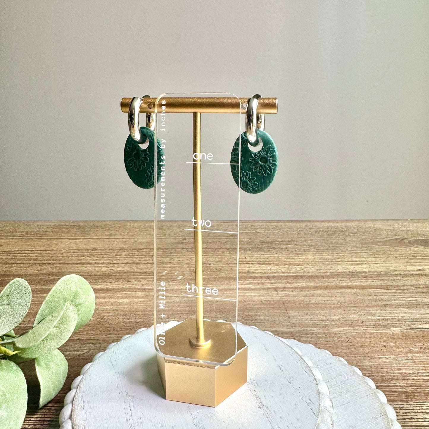 Hoop Clay Charms - Embossed Collection