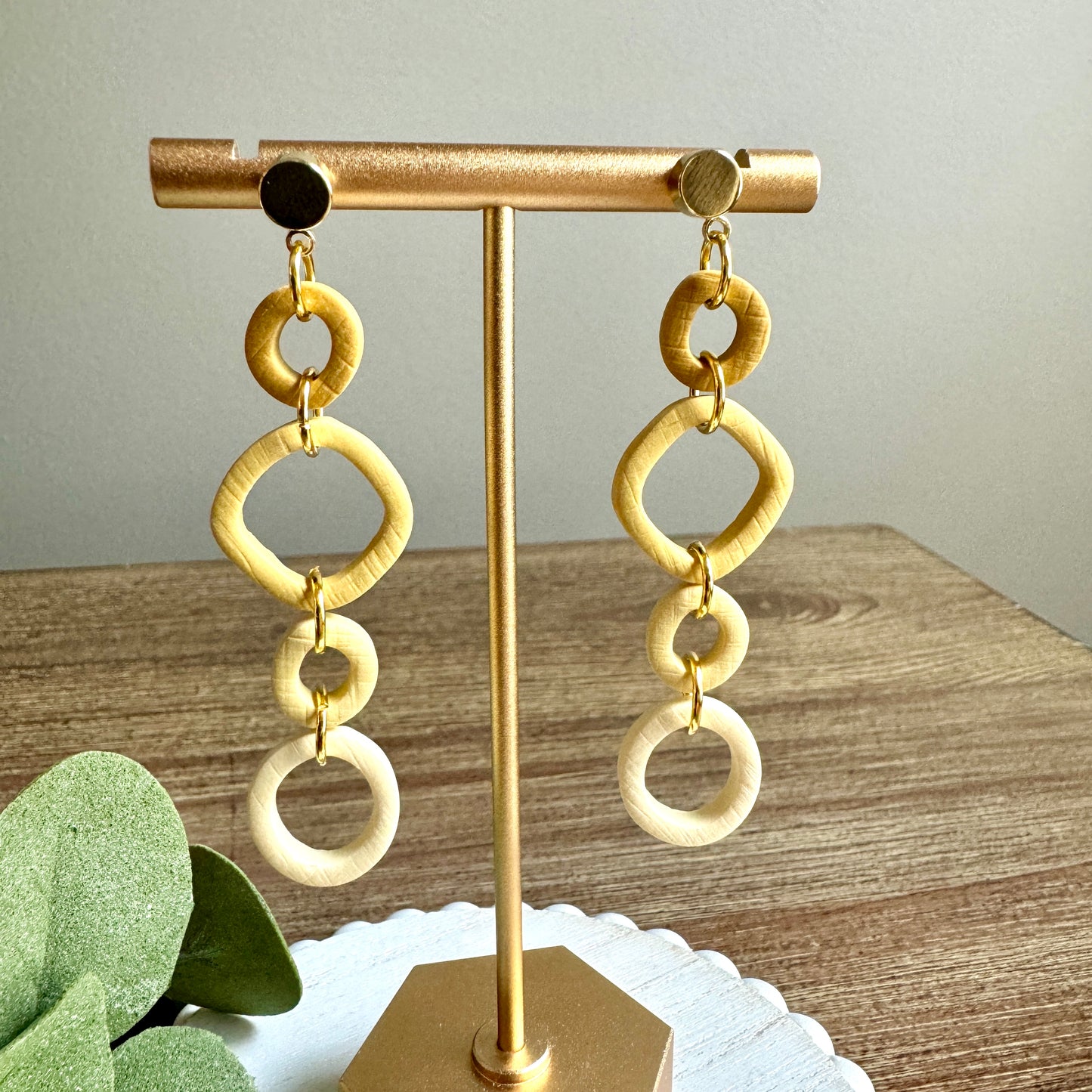 Yellow Circular Drops