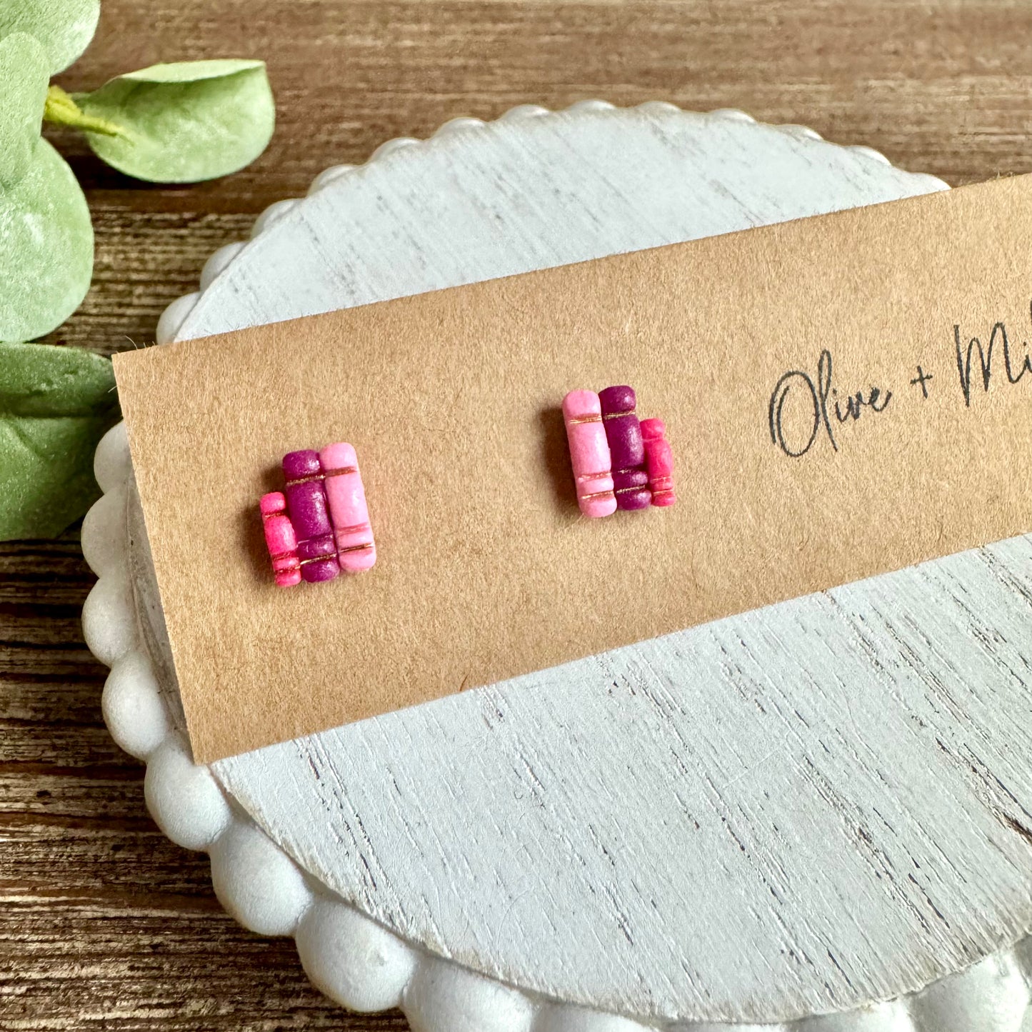 Mini Book stack Studs