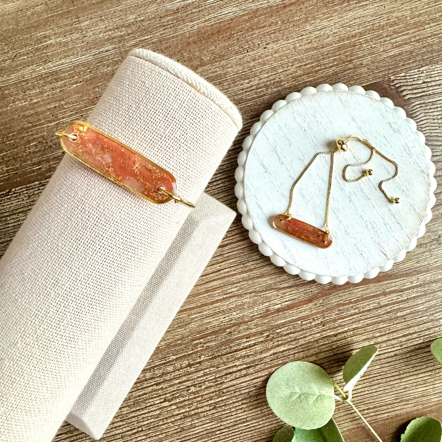 Bracelet - Clay Pendant Quartz