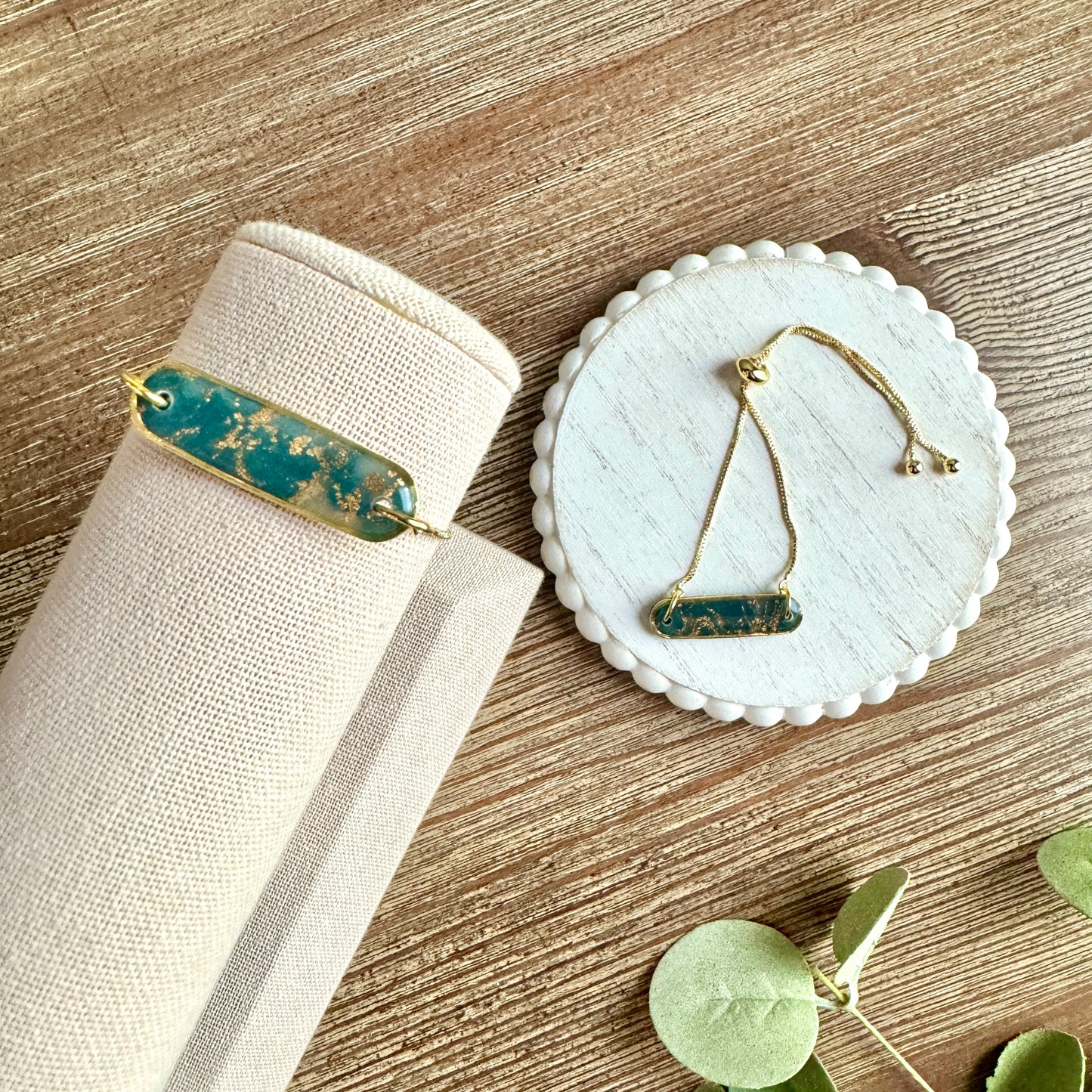 Bracelet - Clay Pendant Quartz