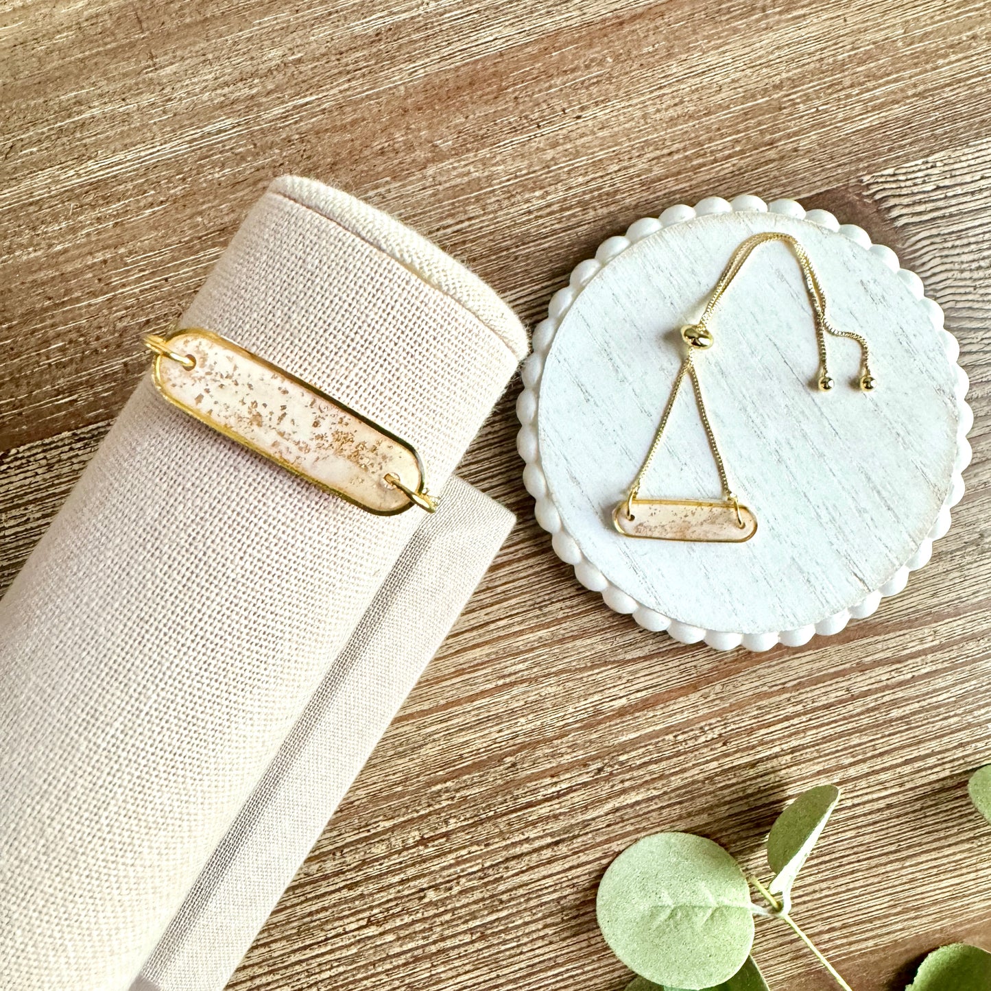 Bracelet - Clay Pendant Quartz