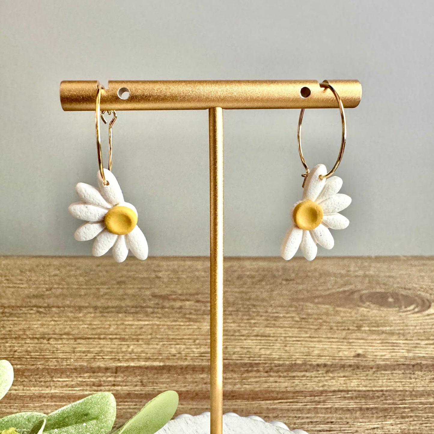 Half Daisy Hoops