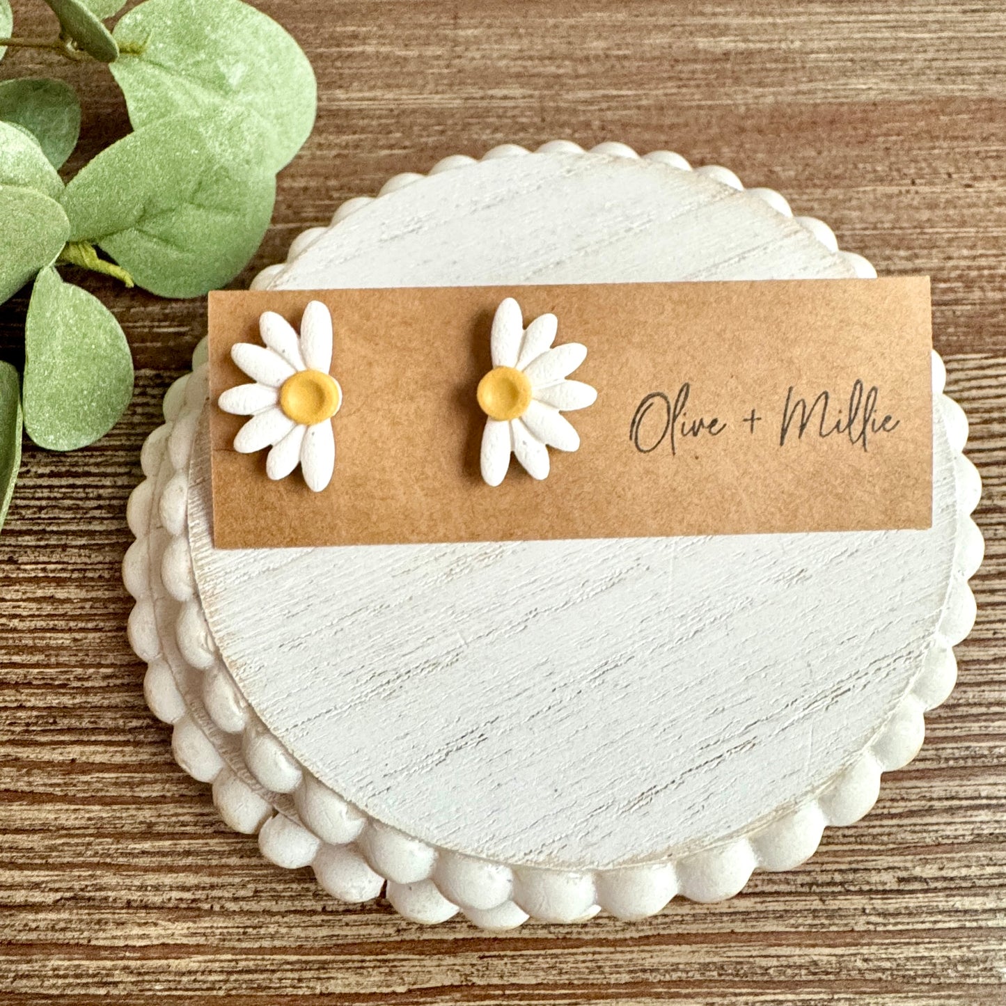 Half Daisy Studs