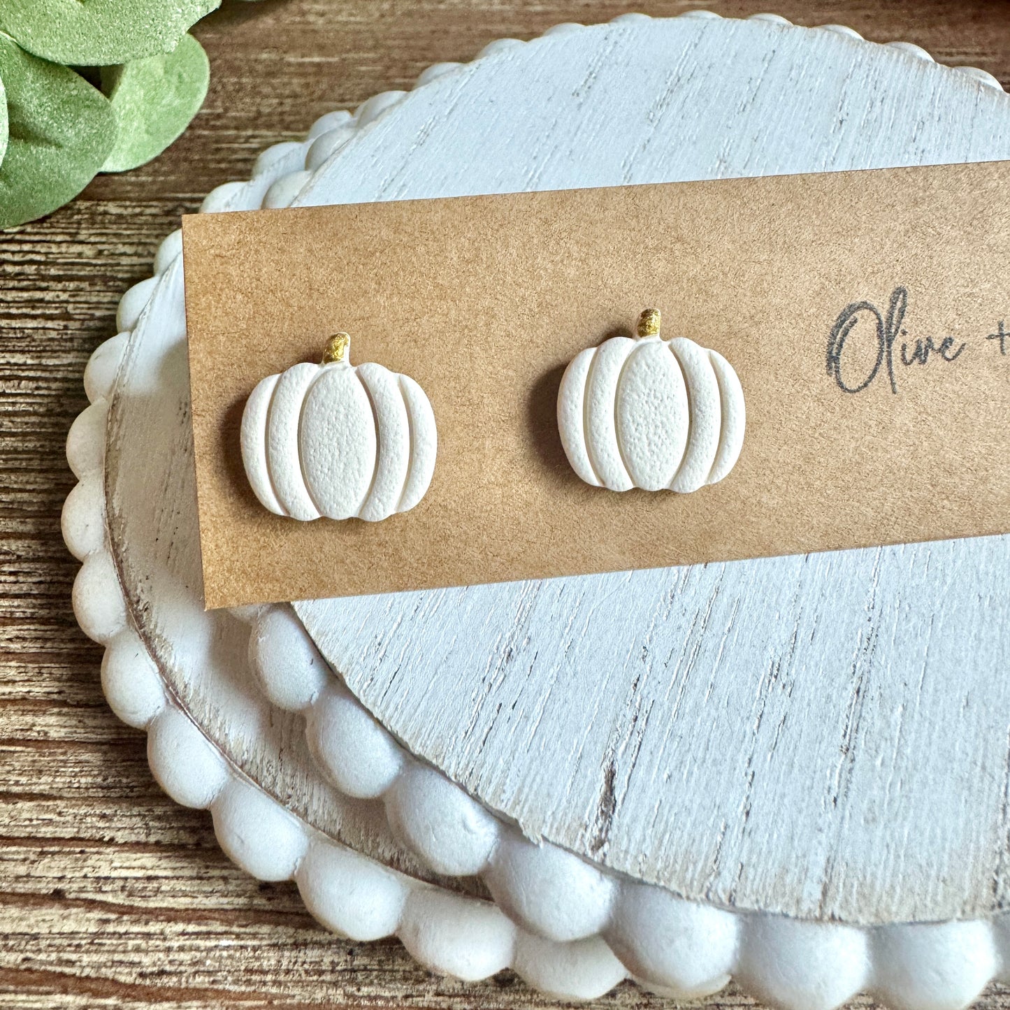 Fall Pumpkin Studs