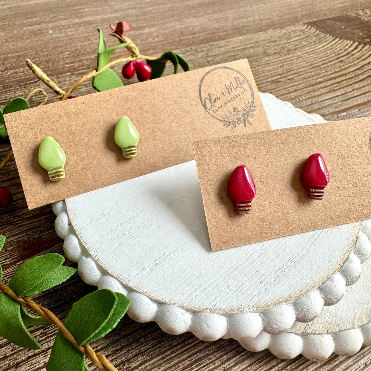 Christmas Light Studs - Glossy