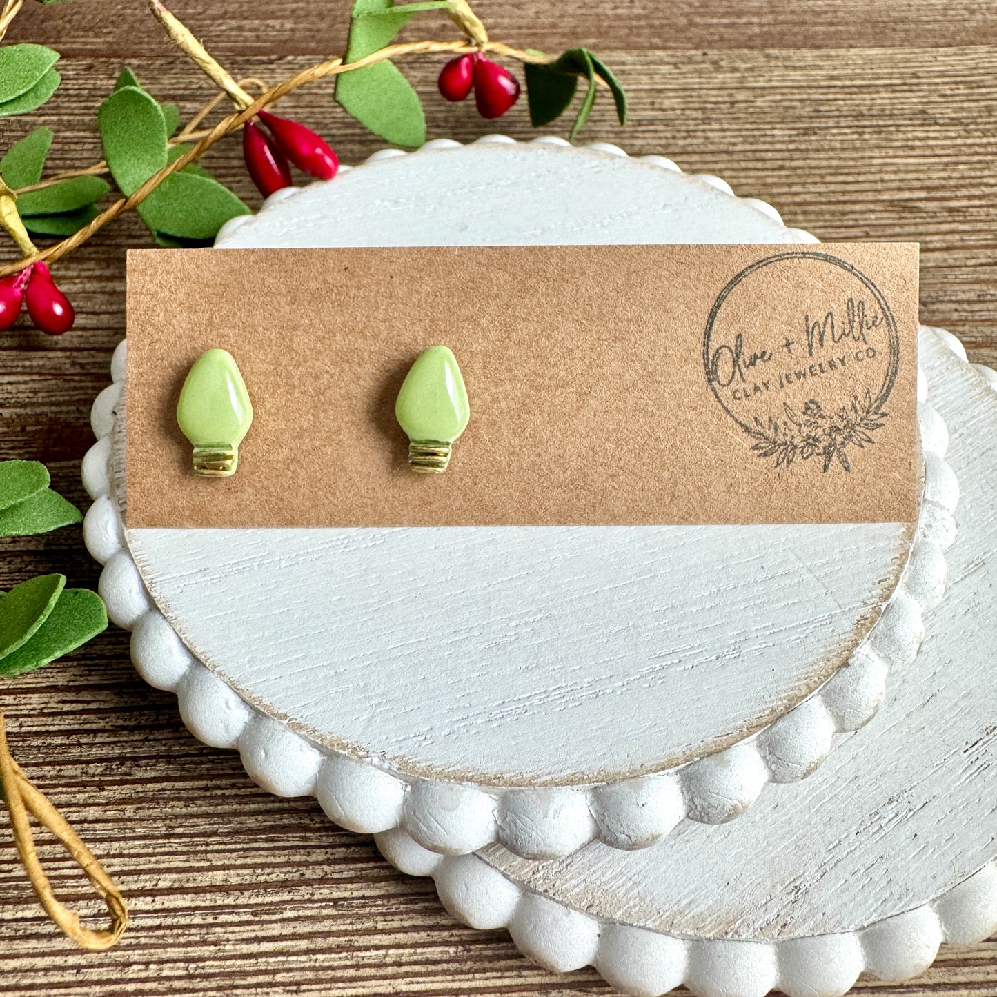 Christmas Light Studs - Glossy