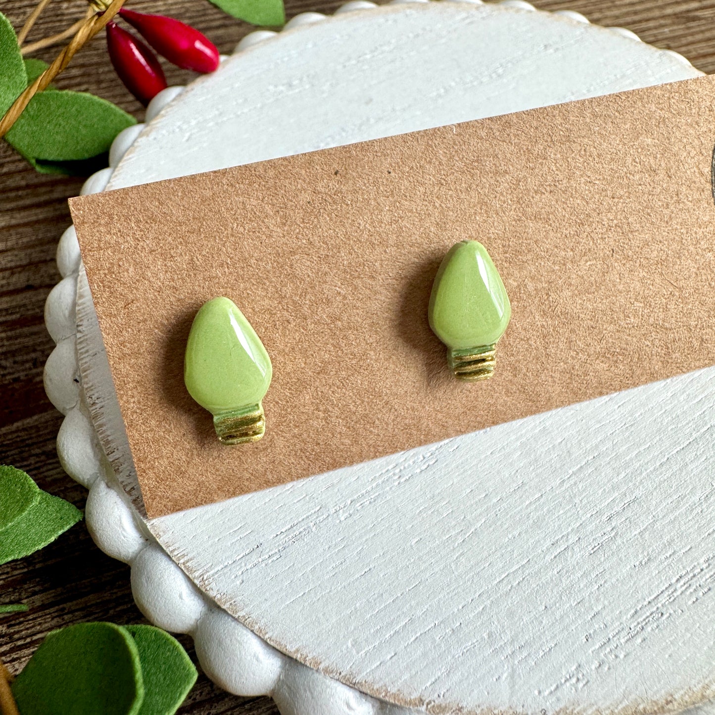 Christmas Light Studs - Glossy