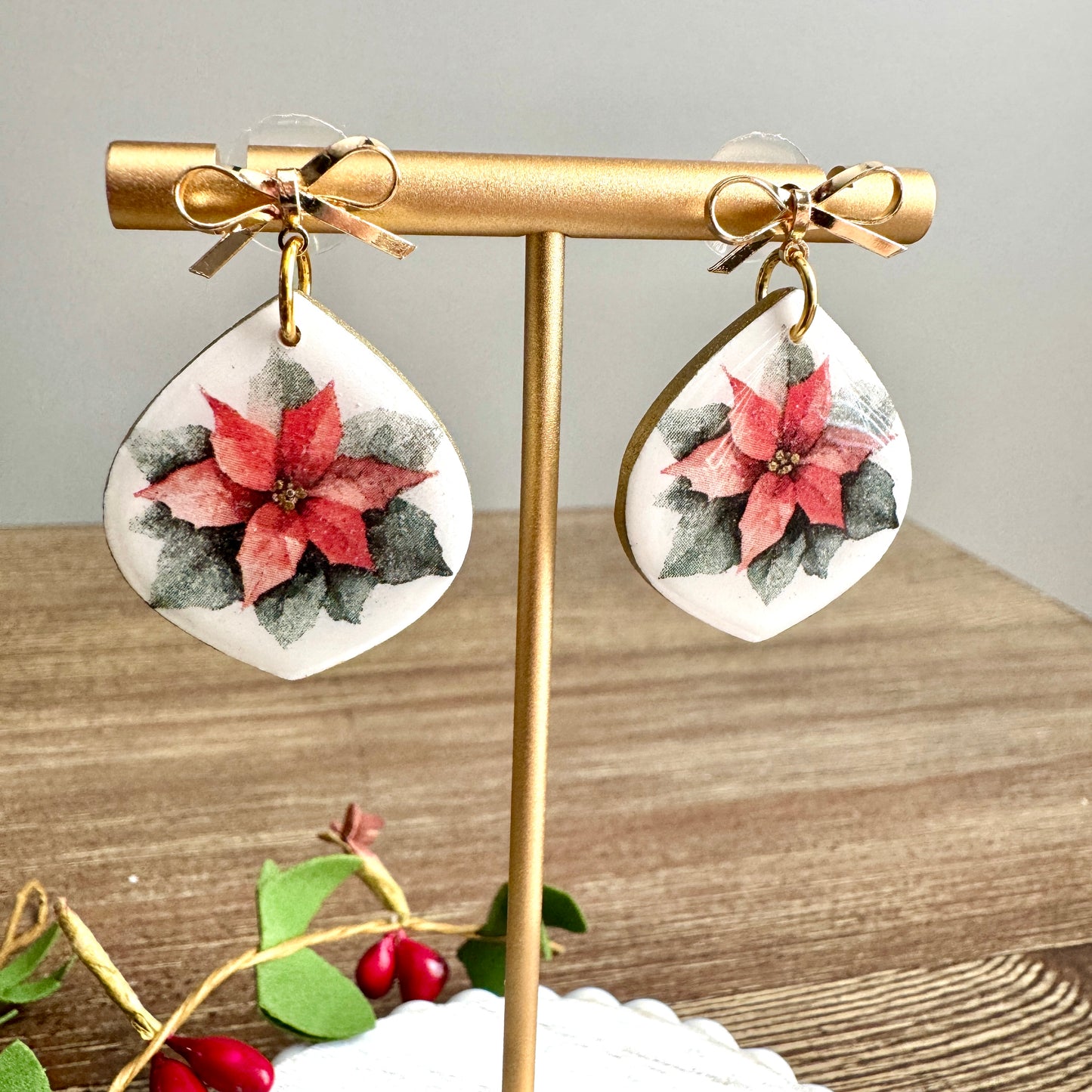 Christmas Poinsettia Drops