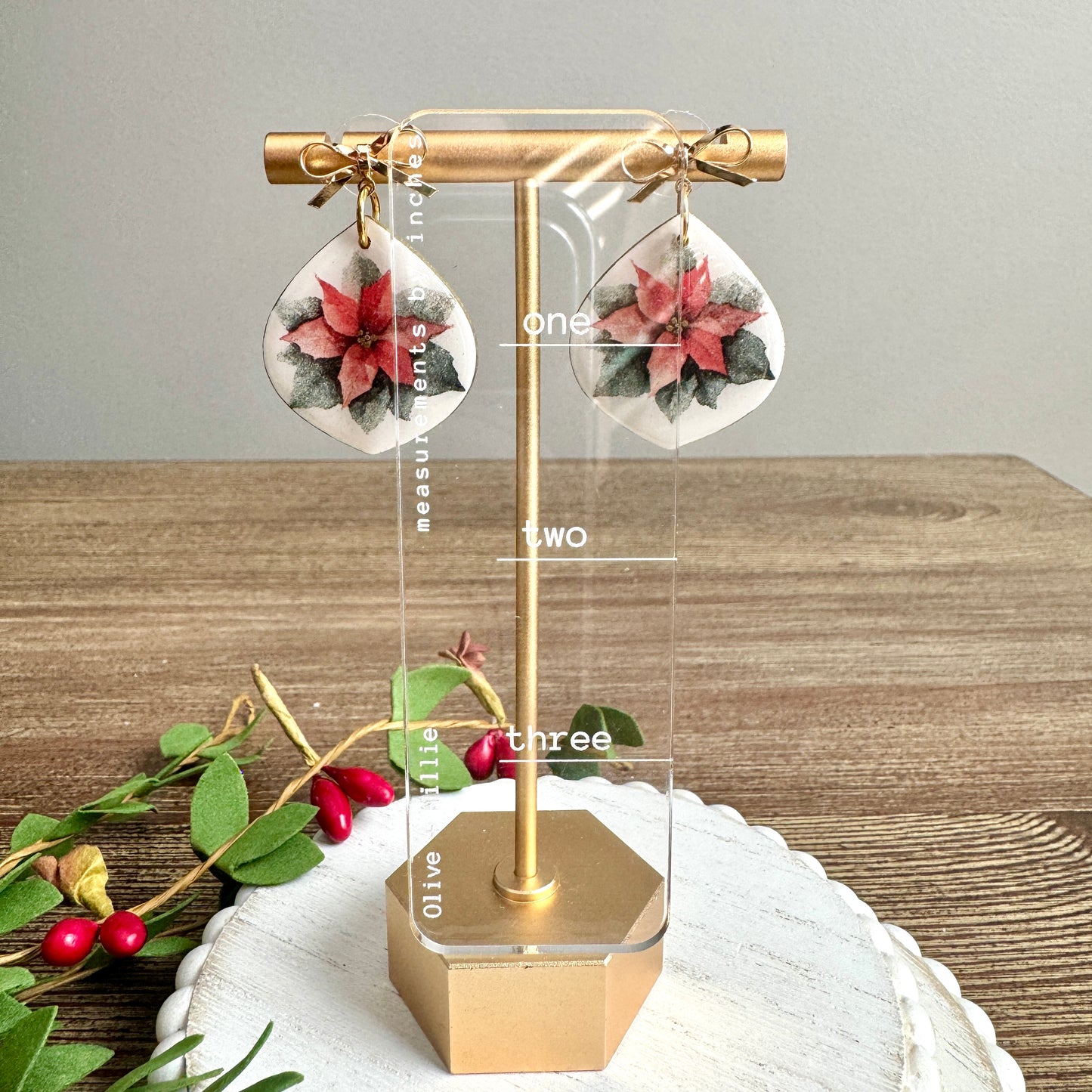 Christmas Poinsettia Drops