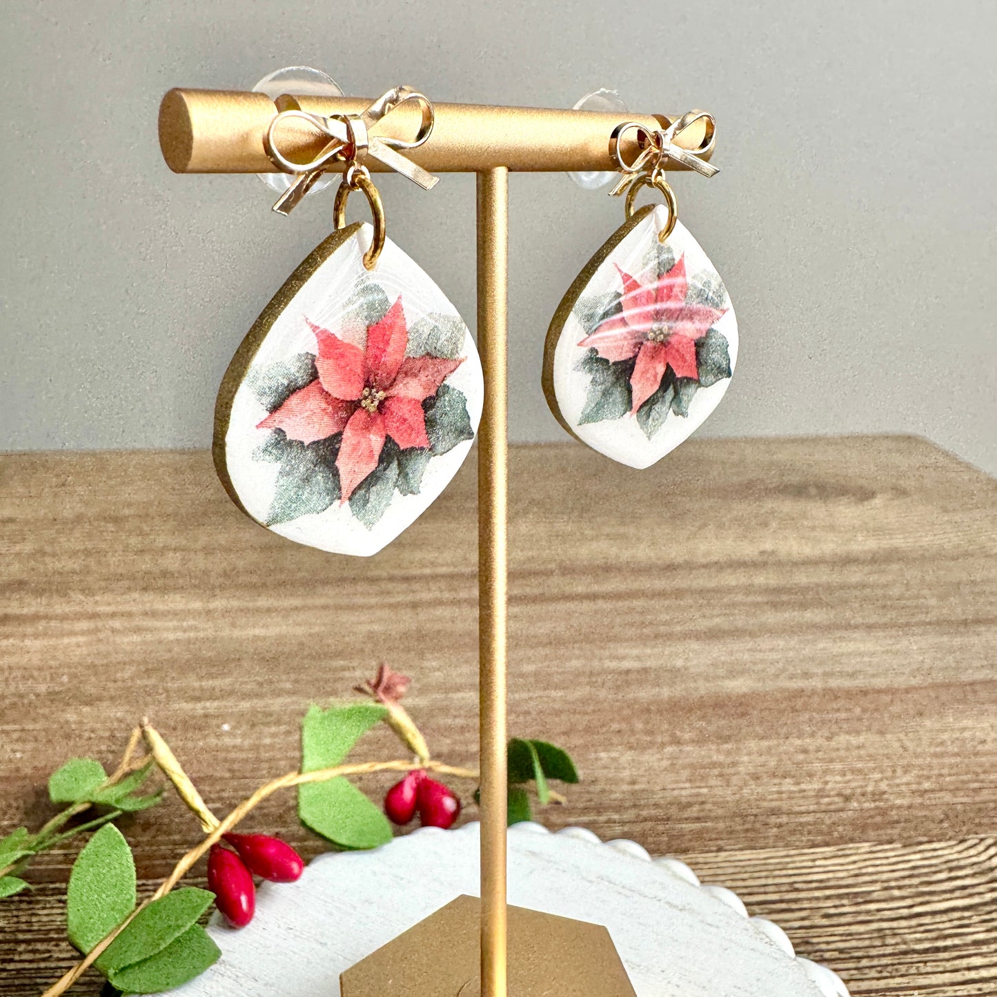 Christmas Poinsettia Drops