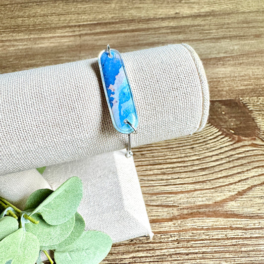 Bracelet - Clay Pendant Blue Quartz