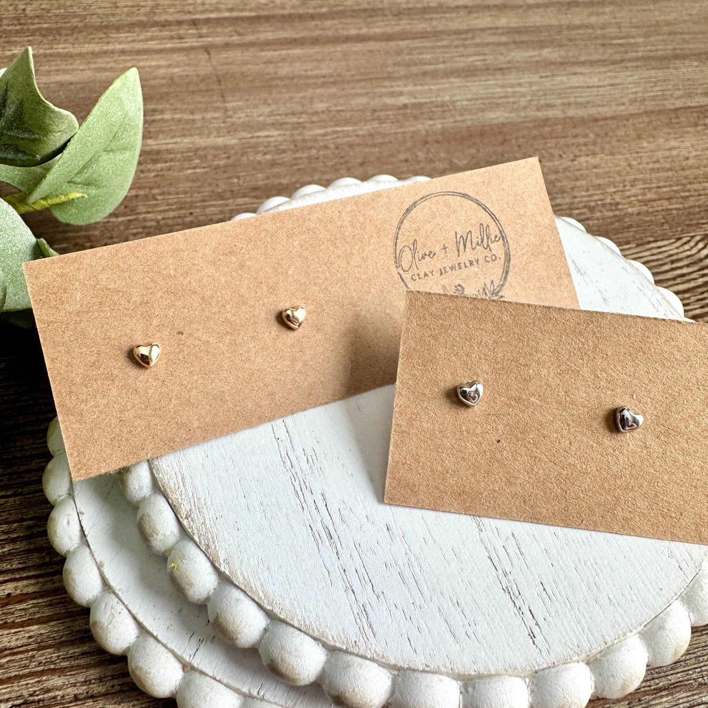 Mini Heart Studs