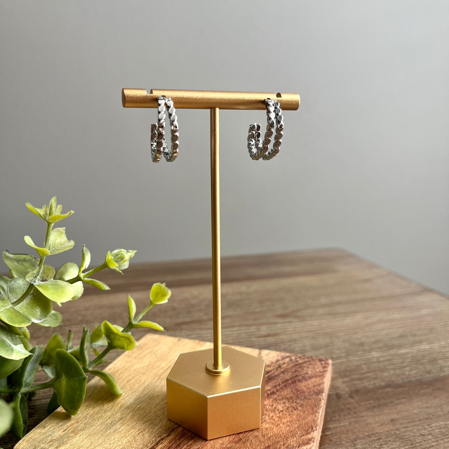 Hoops - Braid Silver