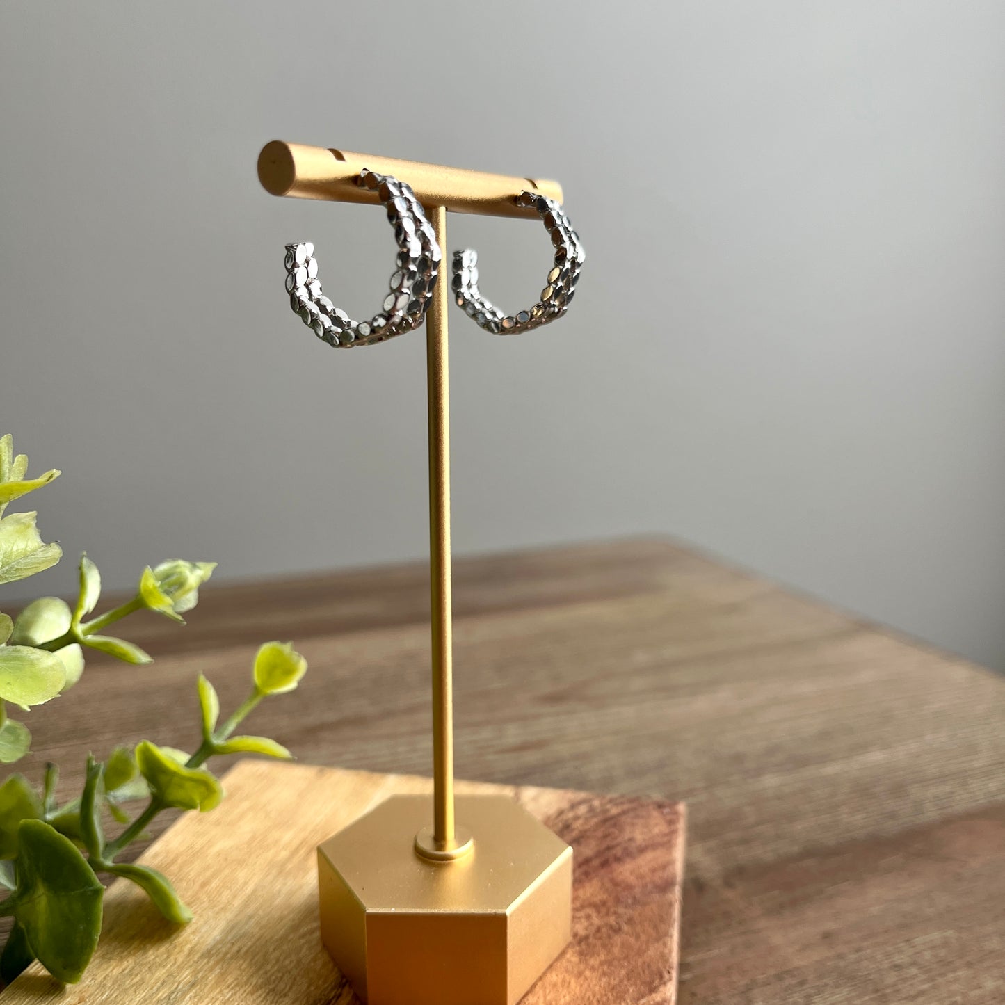 Hoops - Braid Silver