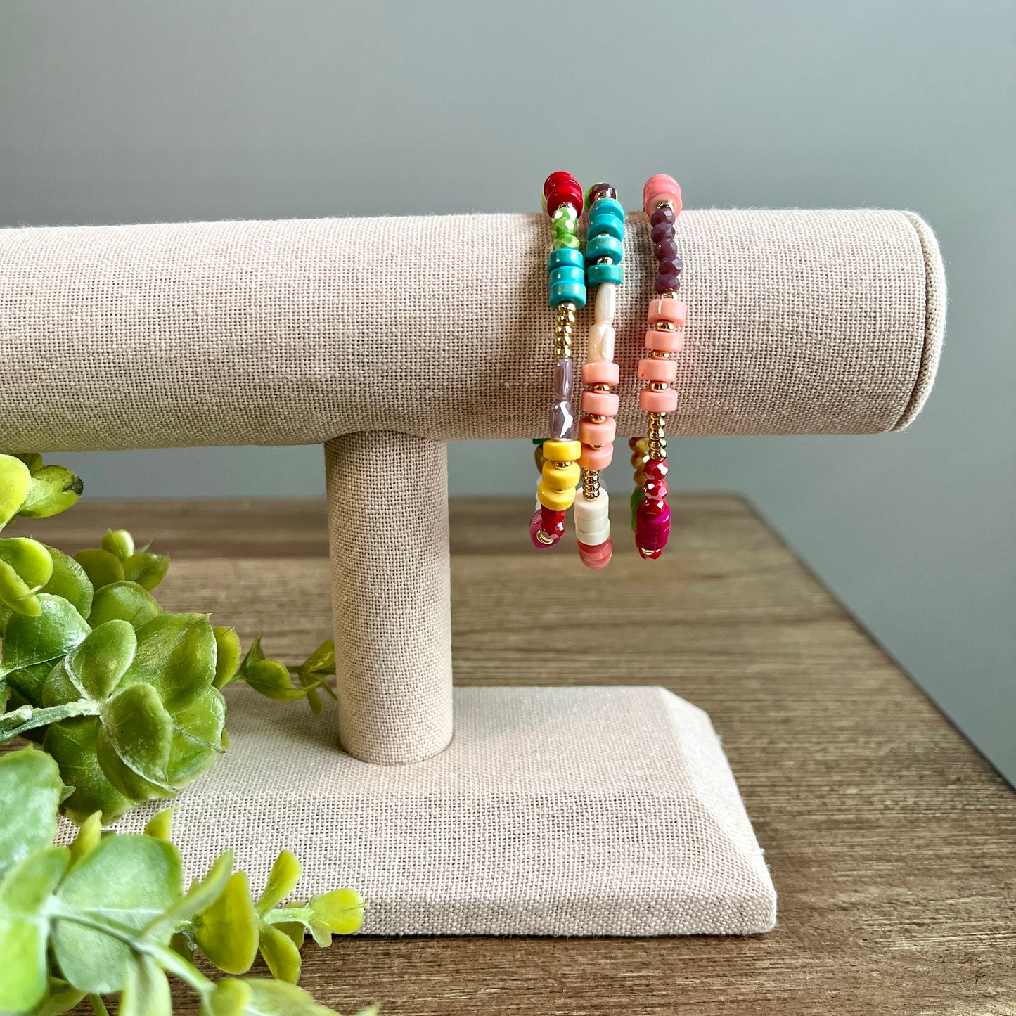 Bracelet Assorted Bead Stackable Set - Multiple Colors