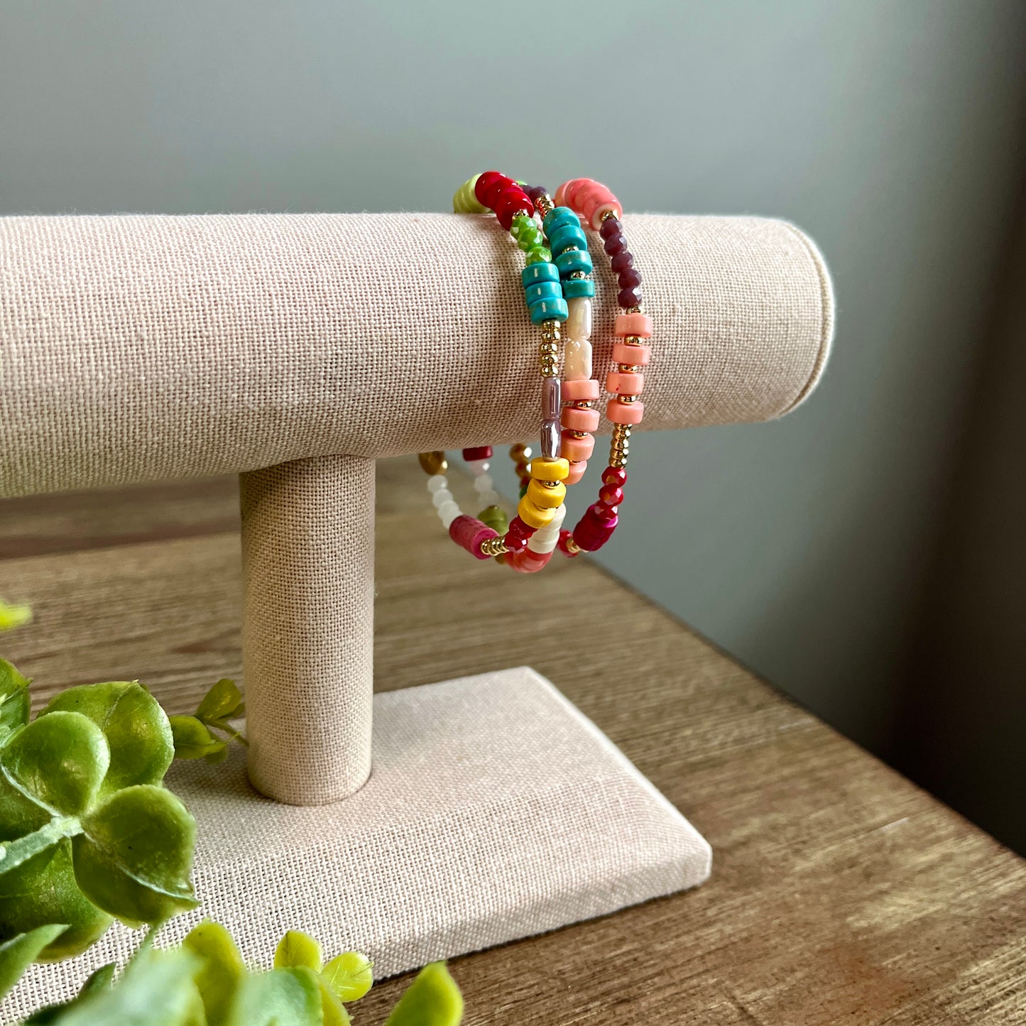 Bracelet Assorted Bead Stackable Set - Multiple Colors