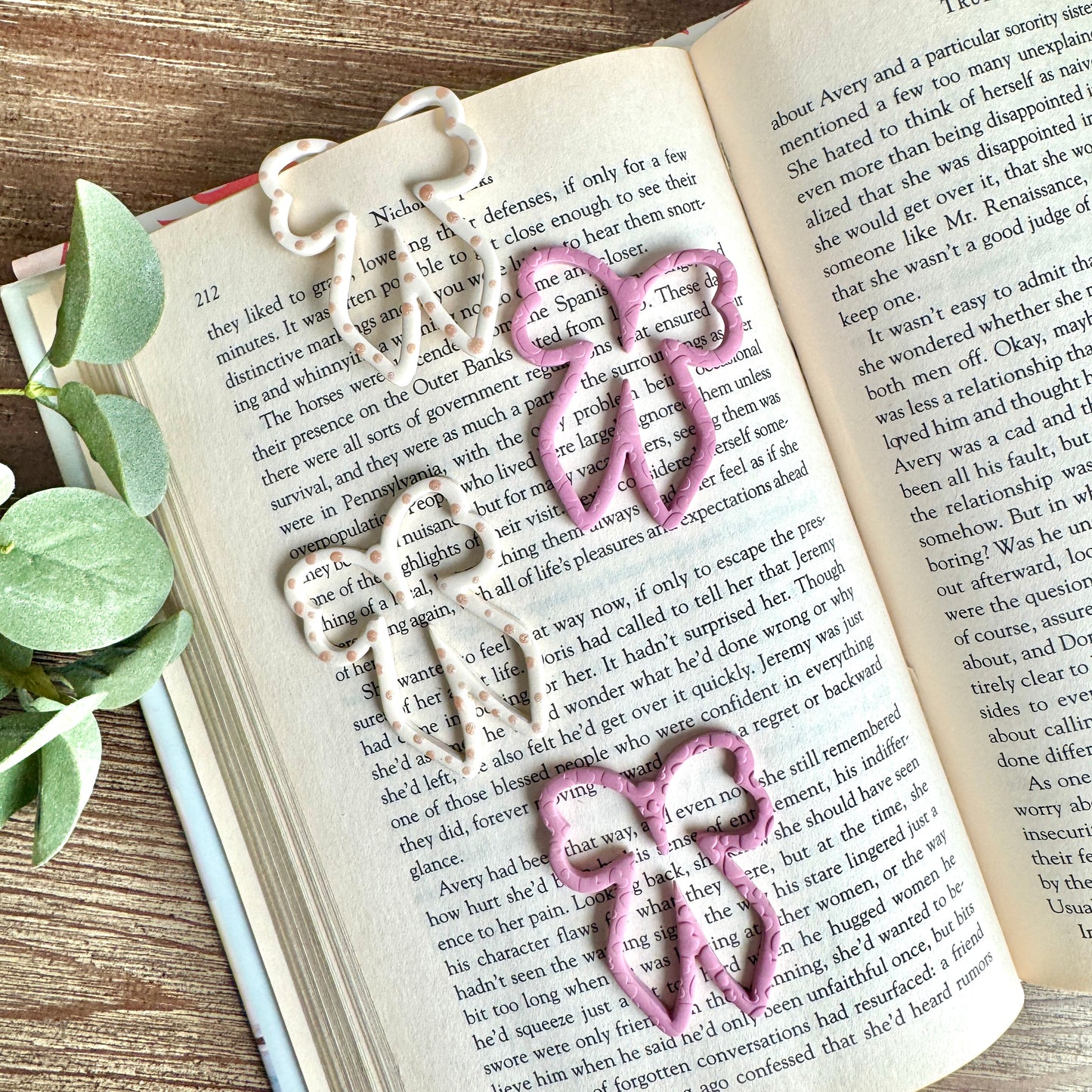 Bookmarks - Bow Paperclip