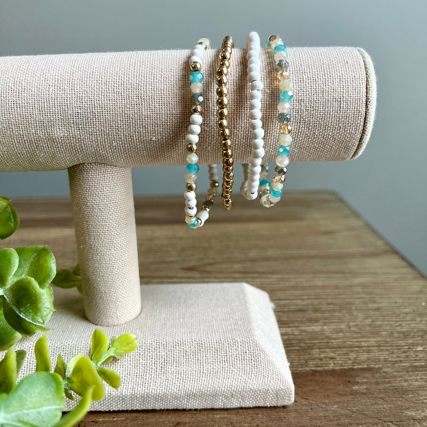 Bracelet Assorted Beaded Stackable - Multiple Colors