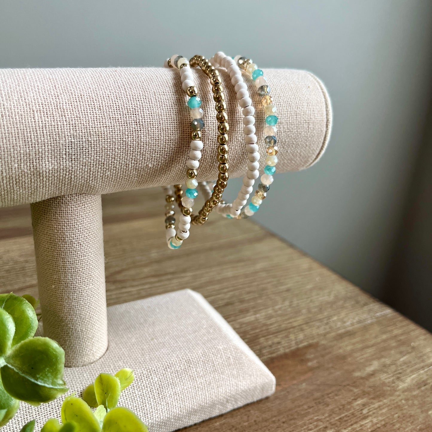 Bracelet Assorted Beaded Stackable - Multiple Colors