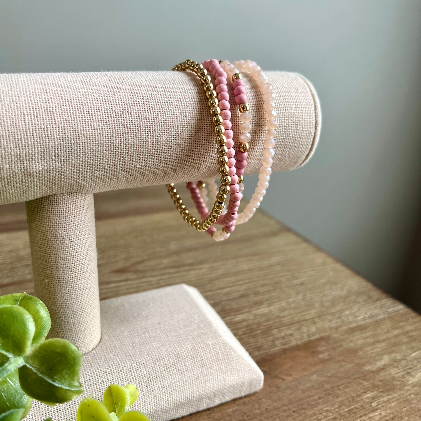 Bracelet Assorted Beaded Stackable - Multiple Colors