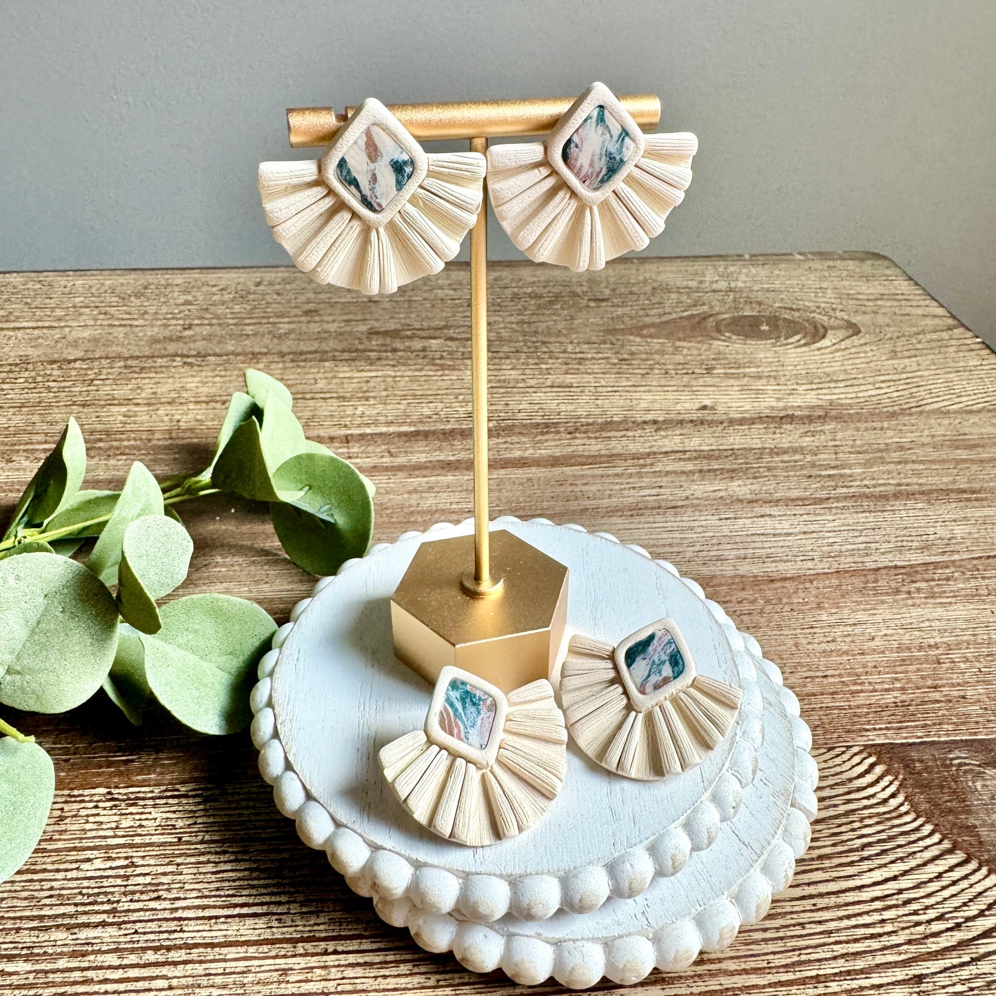 Fringe - Ivory with Stone