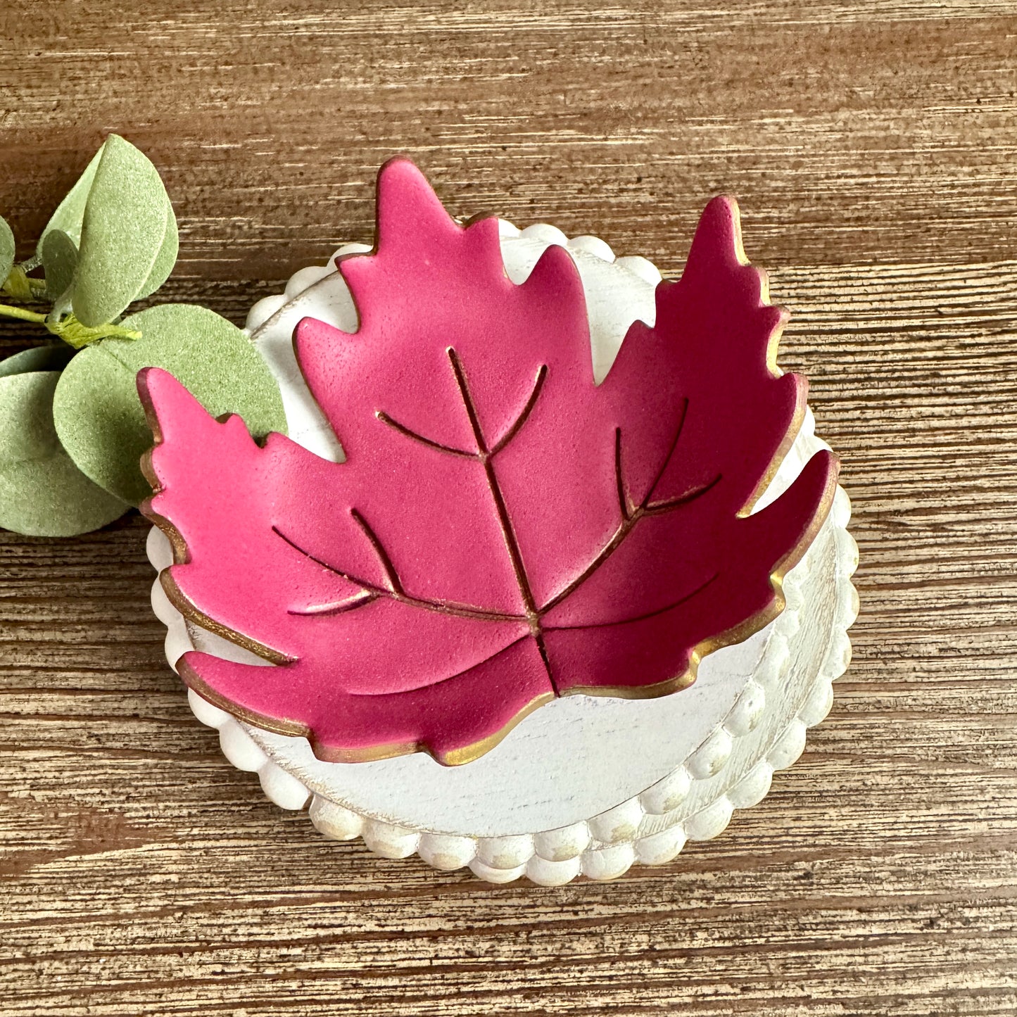 Maple Leaf Trinket Dish