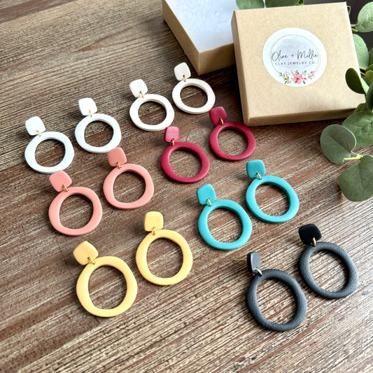 Everyday Clay Hoops