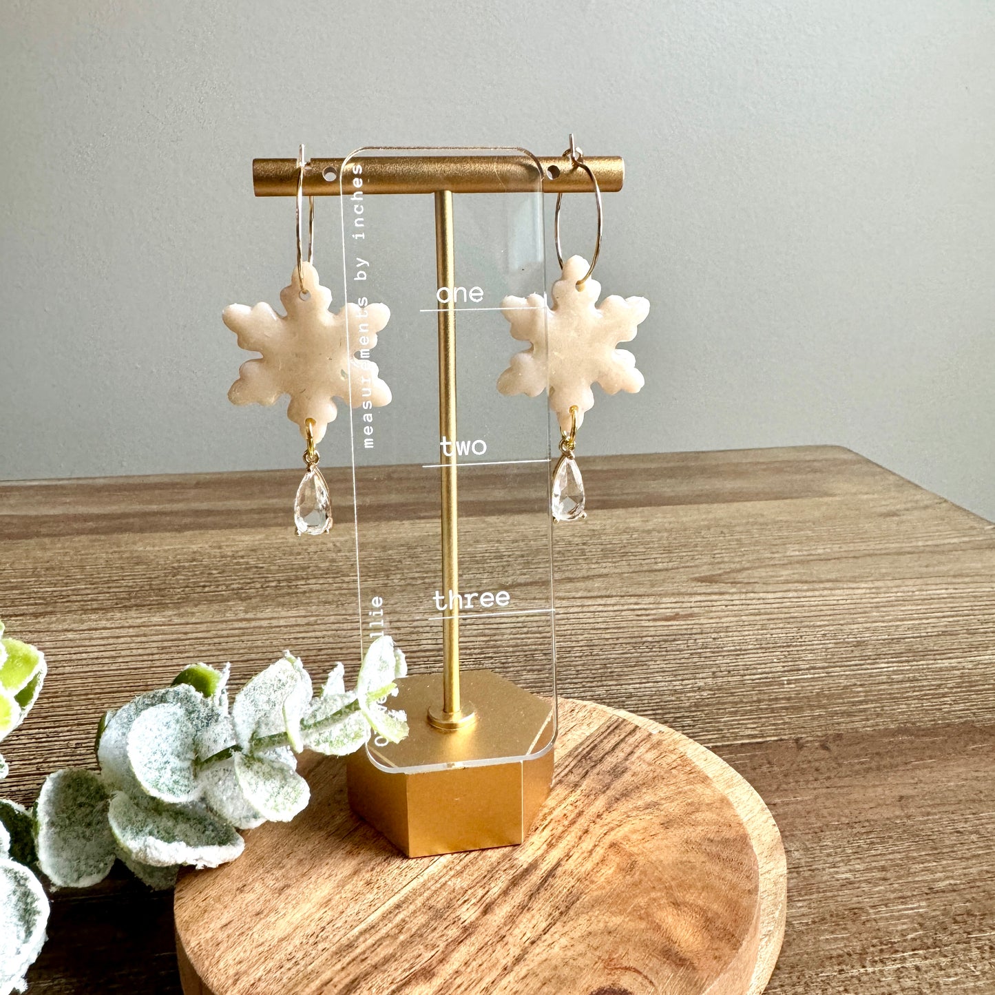 Christmas Snowflake Hoops