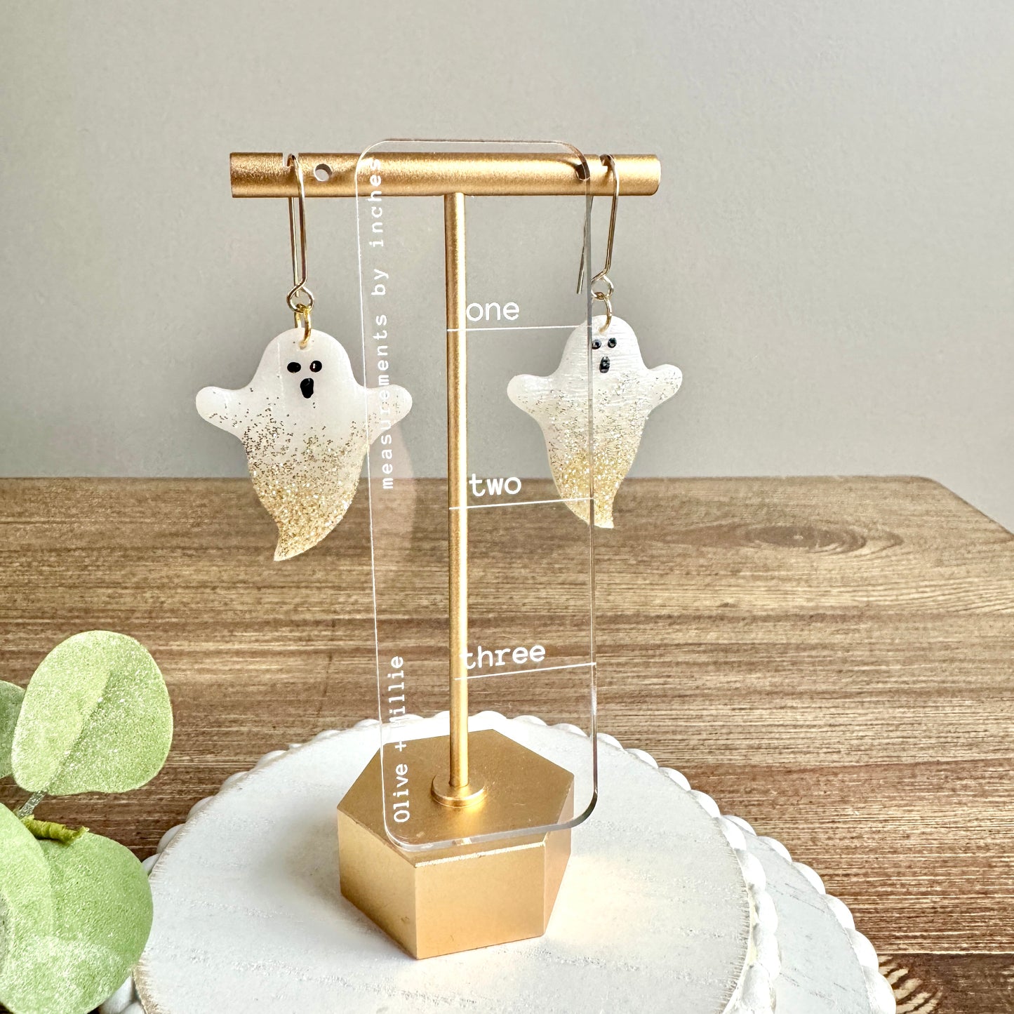 Halloween Glitter Ghosts