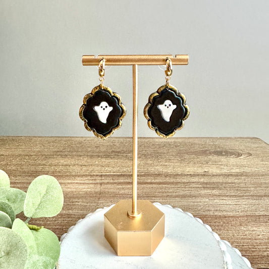 Halloween Antiqued Mirror Ghosts