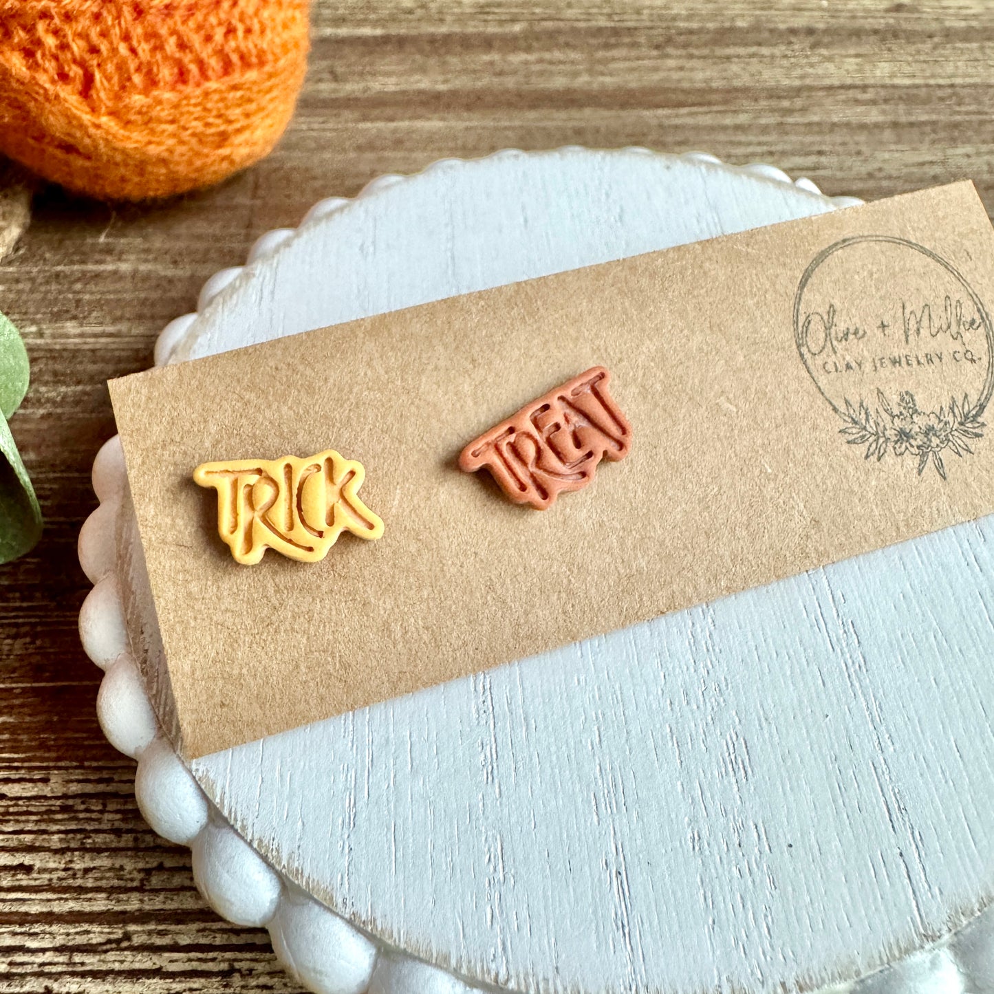 Halloween Trick or Treat Studs
