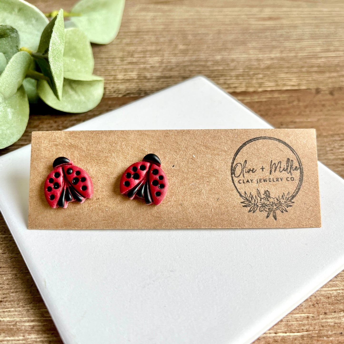 Ladybug Studs