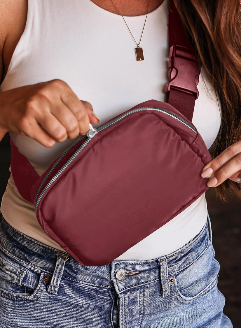 Crossbody Bag - Berry Red