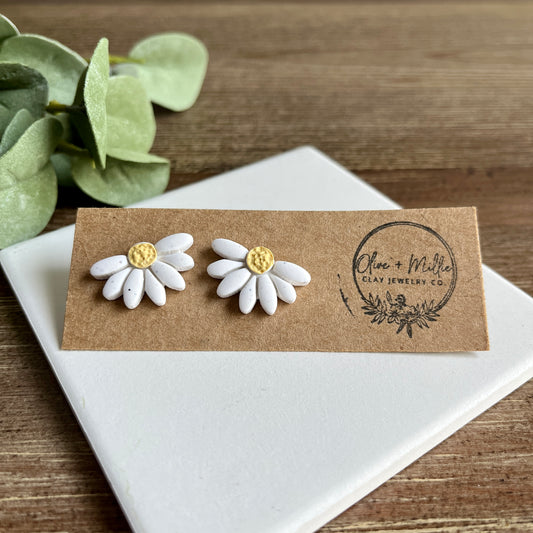 Half Daisy Studs