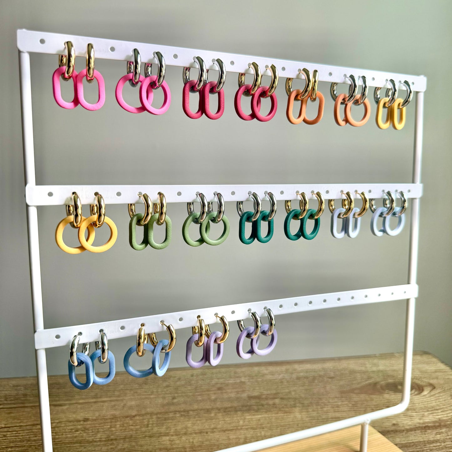 Hoop Clay Charms - Color Collection