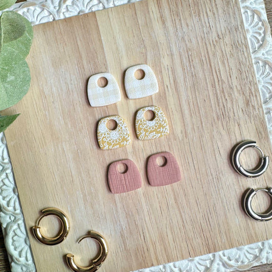 Hoop Clay Charms - Rustic Collection