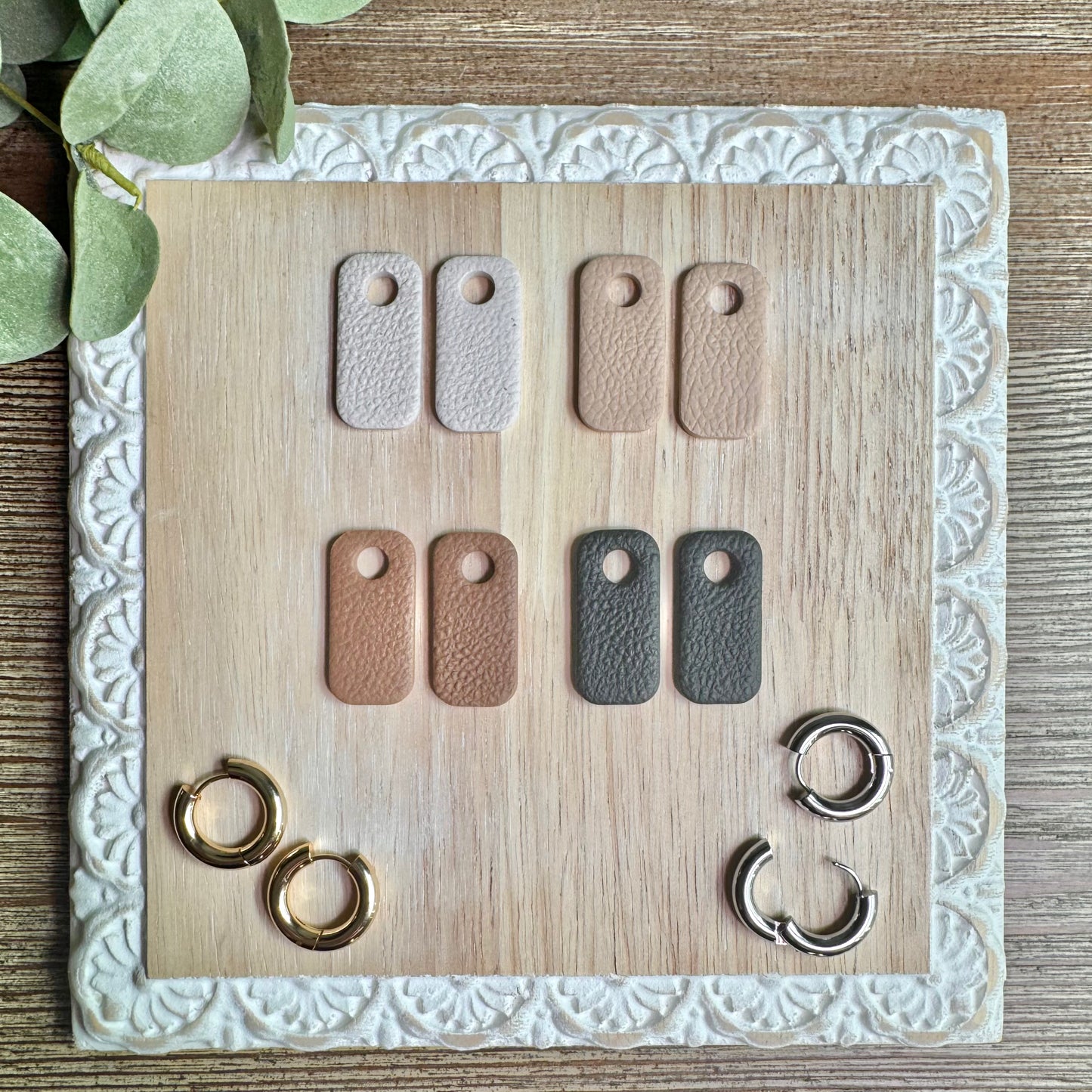 Hoop Clay Charms - Leather Collection