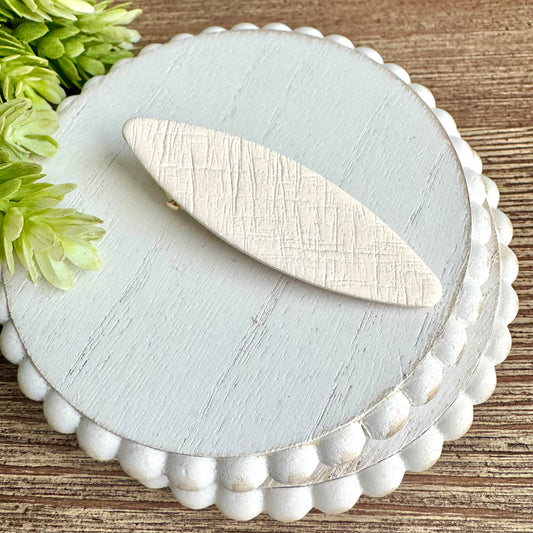 Barrette - Oval Cream