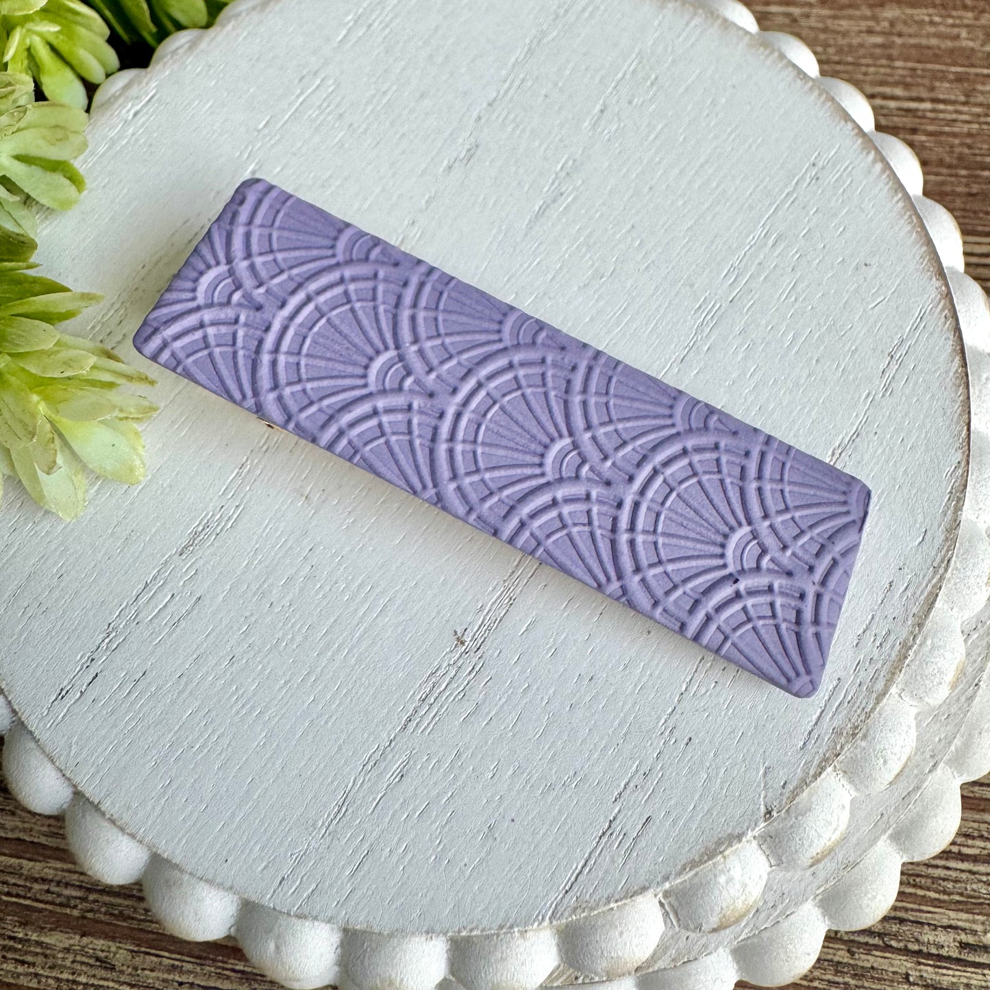 Barrette - Purple Rectangle