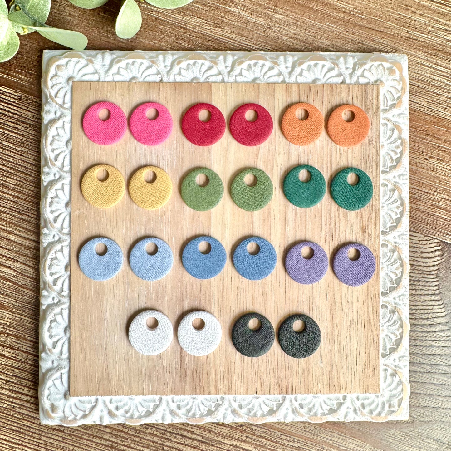 Hoop Clay Charms - Color Collection