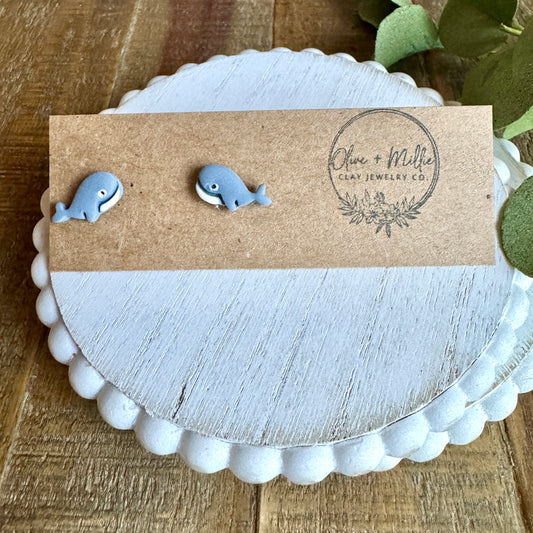 Whale Studs